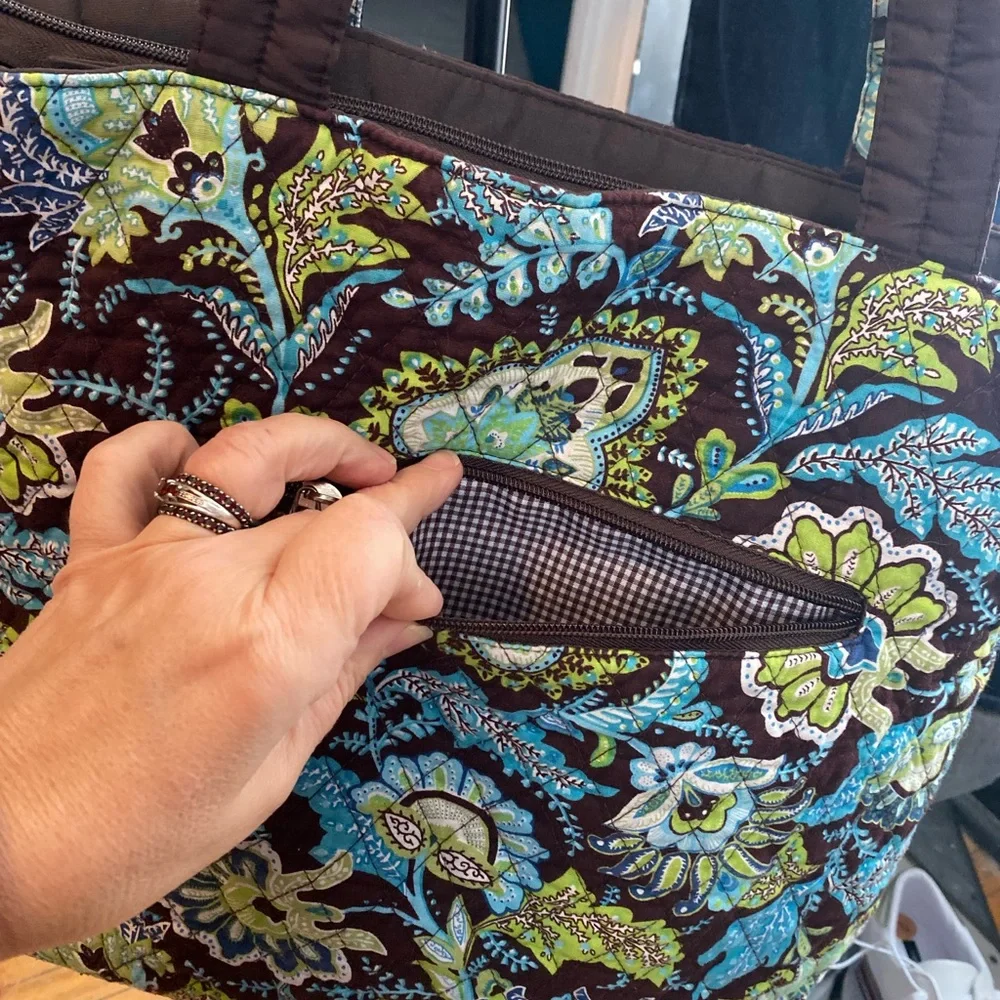 Vera Bradley Diaper Bag. Brown Green Blue